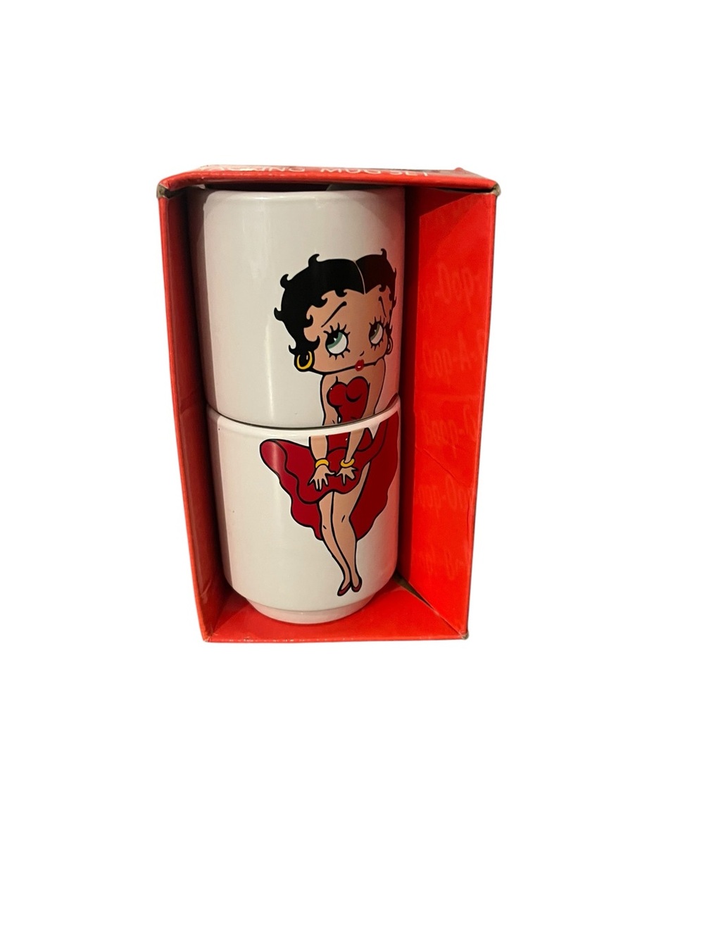Betty Boop Stacking Mug Set Ceramic New Original Box